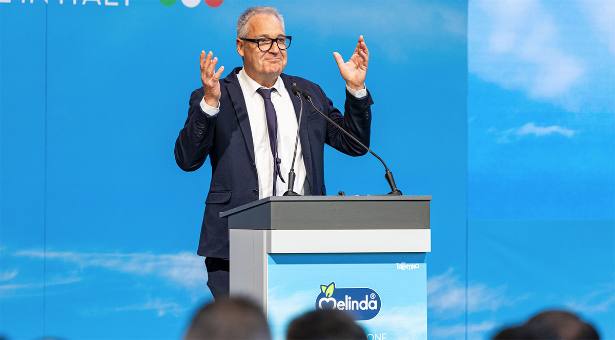 il presidente di Melinda, Ernesto Seppi